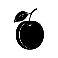 plum vector silhouette