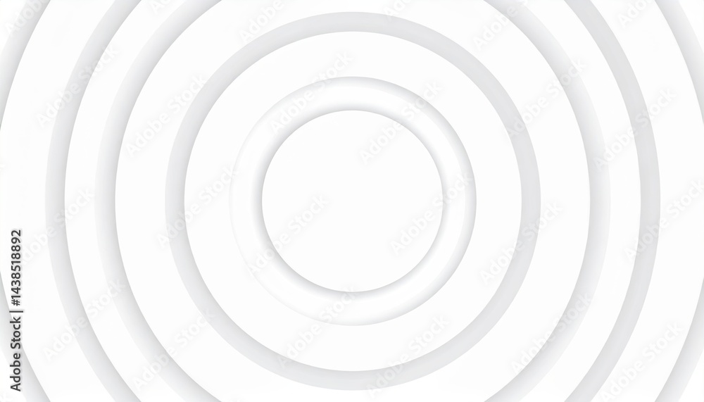 Poster dynamic circles animation abstract design digital art white background creative perspective visual c