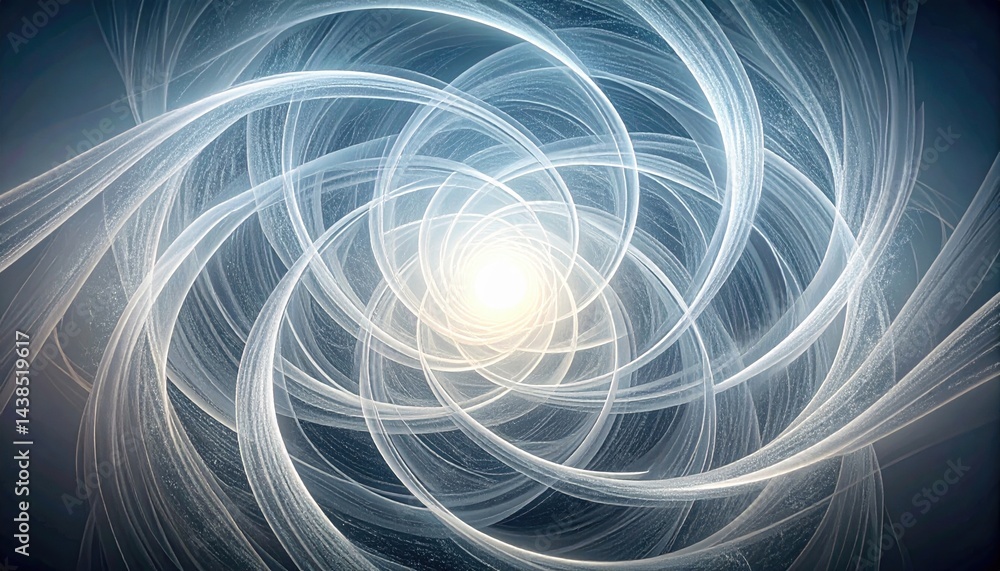 Poster dynamic swirling patterns abstract design digital art ethereal environment close-up view conceptual 