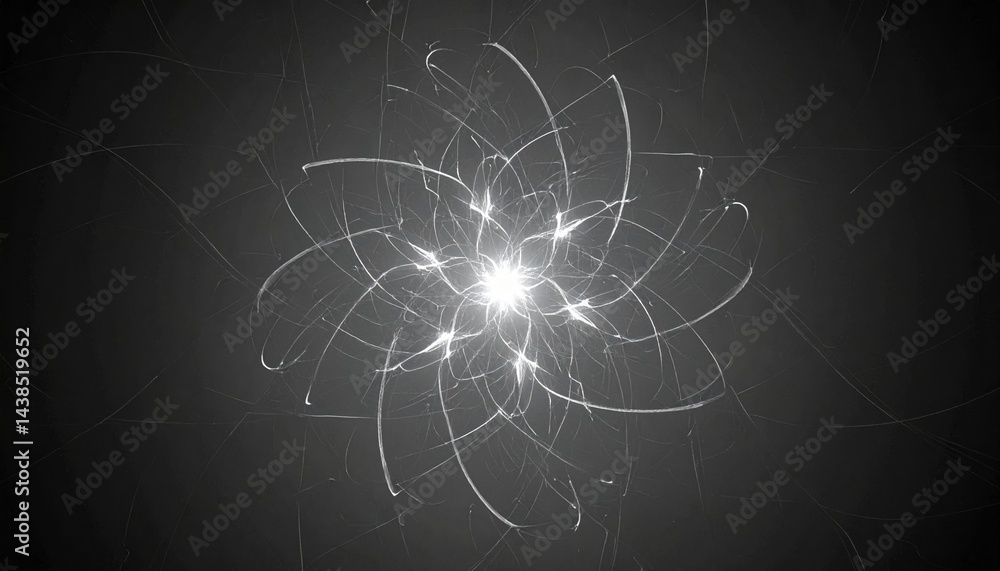 Poster dynamic energy patterns abstract space digital art futuristic environment close-up view creative con