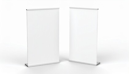 Promotional display setup trade show venue marketing materials exhibition hall eye-level view engaging visual strategy