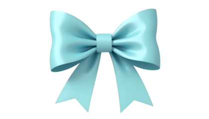 blue bow isolated on white background | Elegant Turquoise Ribbon Bow Isolated on a transparent Background 