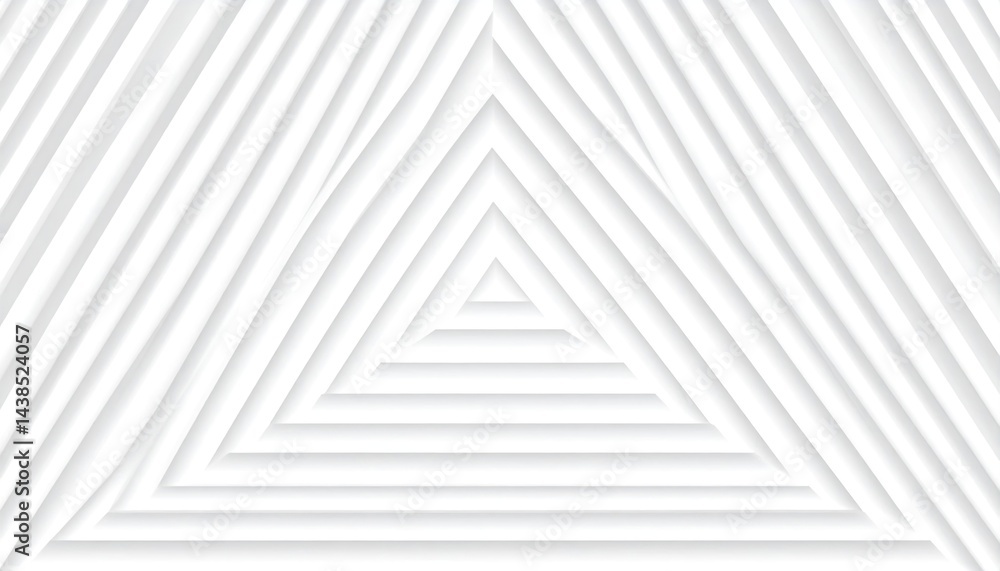 Poster geometric patterns in white abstract design digital art minimalist style aerial view modern aestheti