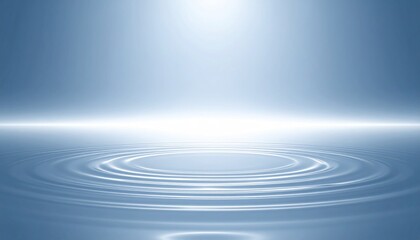 Calm water ripples reflecting light serene environment digital artwork tranquil atmosphere minimalistic viewpoint meditative concept