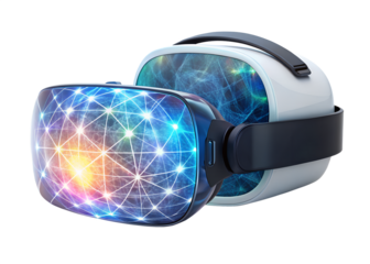 safety goggles on white background