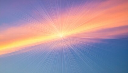 Obraz premium Serene sunrise over tranquil horizon nature landscape vibrant colors clear skies scenic view peaceful concept