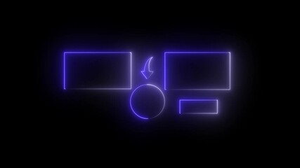 Subscribe button and outro for gaming and video channels Youtube End screen animation. neon glowing end screen