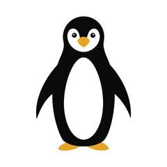 A emperor penguin vector art illustration