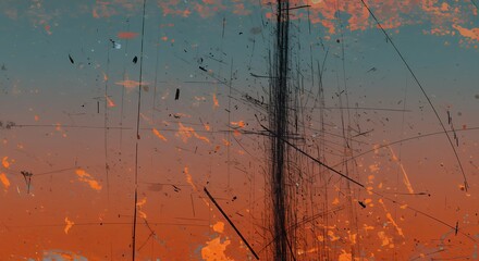 Abstract Grunge Texture with Scratches