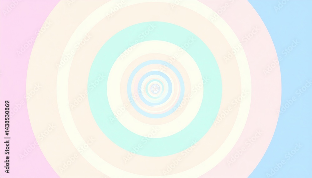 Poster vibrant spiral animation digital canvas abstract art colorful environment eye-level view creative co
