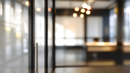 Engaging workspace scene modern office atmosphere interior design blurred background creative perspective