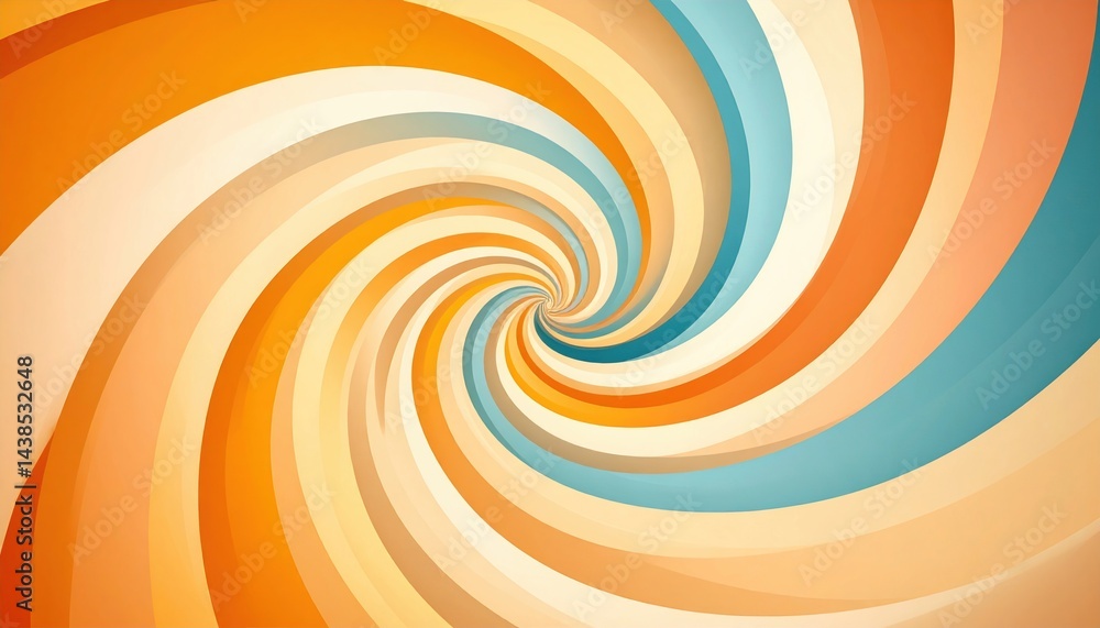 Poster spinning colorful swirl abstract art digital creation vibrant background artistic expression unique 