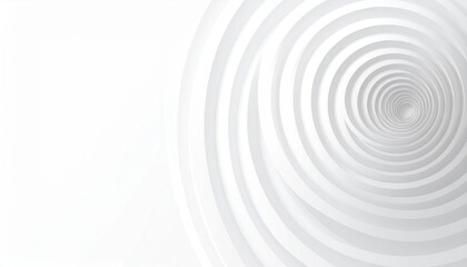 Obraz premium Dynamic spiral patterns unveiled in a minimalist white space abstract art concept digital environment close-up view