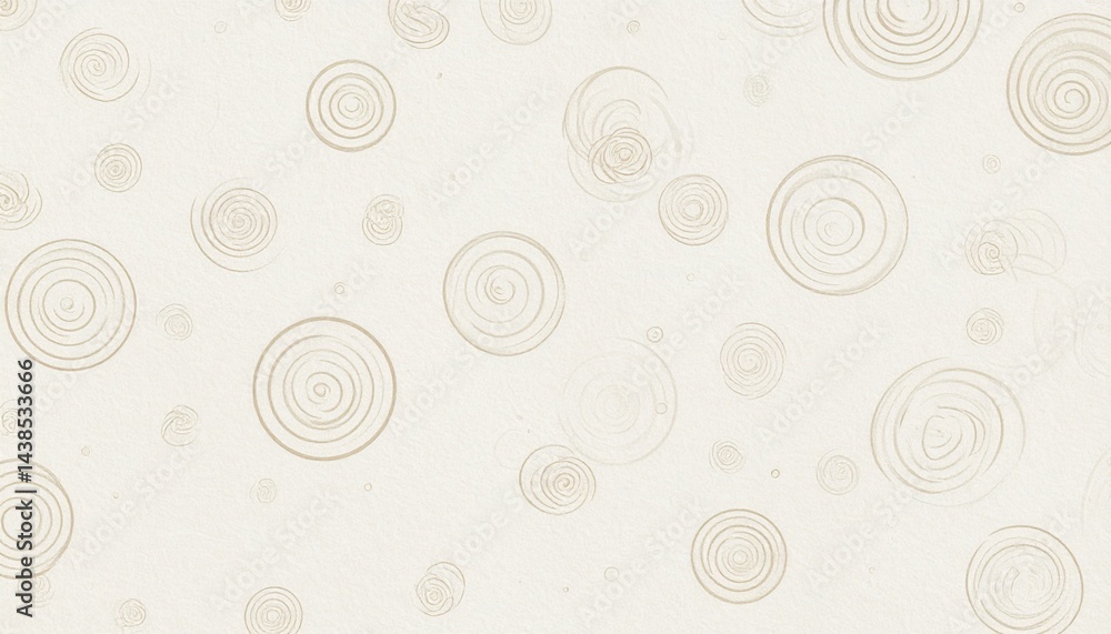 Poster abstract circular patterns digital art minimalist design light background overhead view visual harmo