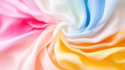 Obraz premium Colorful Fabric Swirls