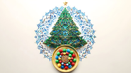 christmas, tree, decoration, holiday, xmas, ornament, celebration, gold, bell, winter, christmas tree, gift, year, golden, season, december, star, bells, new, isolated, object, red, merry, decor, deco