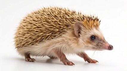 Fototapeta premium hedgehog on white background