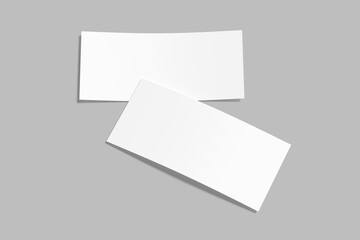 gift voucher blank mockup 3d