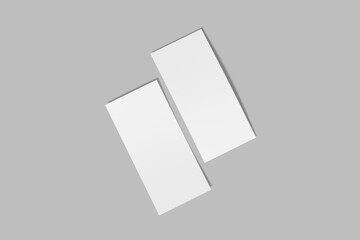 gift voucher blank mockup 3d