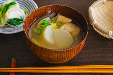かぶと麩のみそ汁