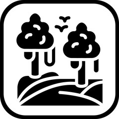 Jungle vector icon style