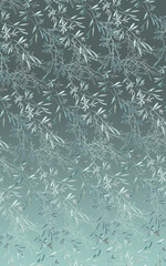 leaves  watercolor background. A creative pattern. Vintage  watercolor pattern of plants, Herbs, leaves.
The pattern is  with a pattern of rosemary branches and pine needles.