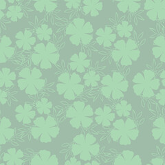 Vintage Floral patterns seamless background border embroidery ethnic batik retro. Flower motifs paisley batik. Blue silhouette watercolour flowers ikat design hand drawn. Vector illustration