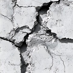 Obraz premium Cracked, weathered concrete surface texture