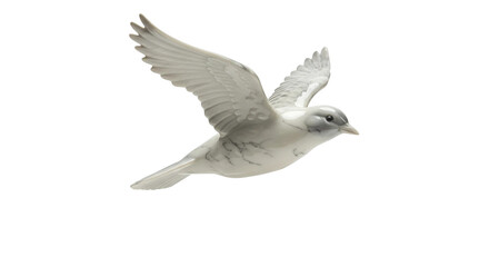 Obraz premium Flying Bird Figurine on Transparent Background