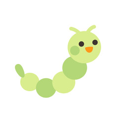 青虫のイラスト　芋虫