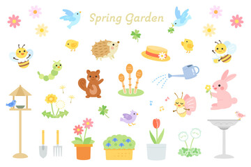 春のイラスト素材セット　かわいい © コン