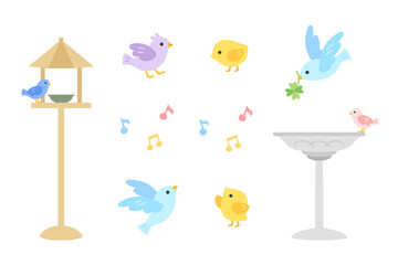 鳥のイラストセット © コン