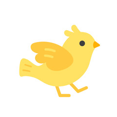 歩く小鳥のイラスト