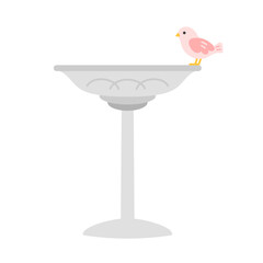バードバスのイラスト