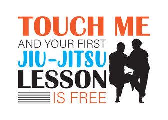 Touch Me And Your First Jiu-jitsu Lesson Is Free vector, Touch Me And Your First Jiu-jitsu Lesson Is Free clipart, Touch Me And Your First Jiu-jitsu Lesson Is Free silhouette