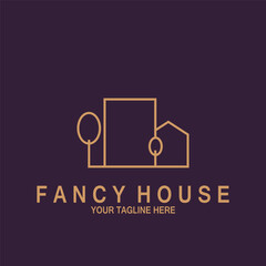 Comfort House Architect Logo Branding Simple Abstract Sign Symbol Business Property and Residential