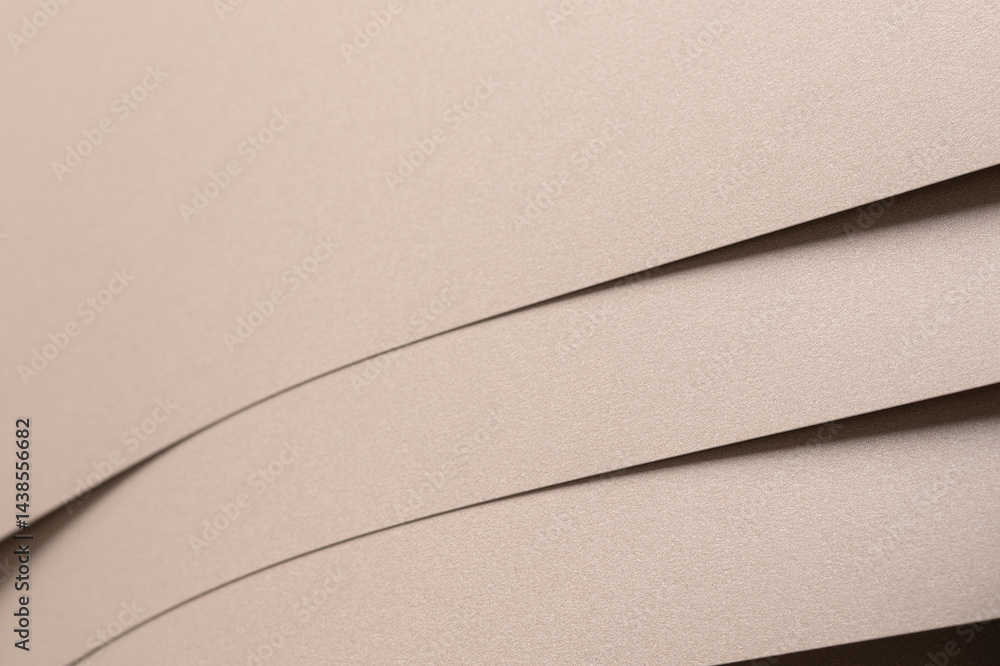 Fototapete champagne paper texture with soft beige and light gold tones, glistening geometric overlay with laye
