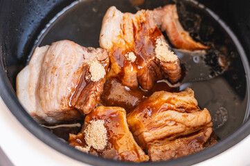 炊飯器で作る豚の角煮　味付け