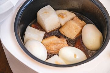 炊飯器で作る豚の角煮　具材を追加