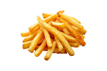 Salted Potato Fries Snack Isolated on Transparent Background PNG