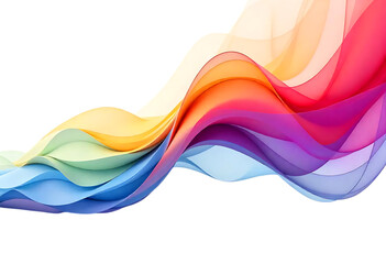 Modern Abstract Rainbow with Geometric Flow for Poster and Textiles