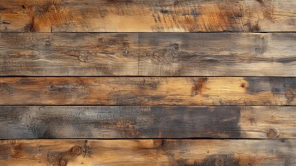 Naklejka premium A rustic barn wood background with rich, warm textures and natural colors