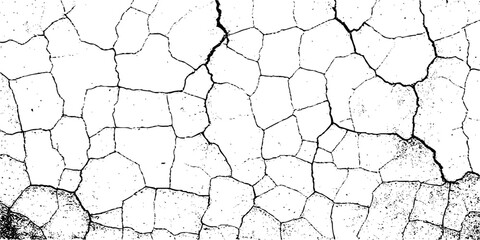 Design a high-resolution grunge texture featuring a distressed white background with visible dust, scratches, and subtle cracked wall effects. The texture should have an aged, worn-out look.