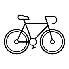 Fototapeta premium bicycle vector on white background
