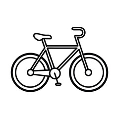 Fototapeta premium bicycle vector on white background