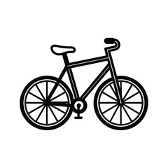 Fototapeta premium bicycle vector on white background