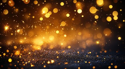 Fototapeta premium A magical sparkles background with glowing particles and fantasy feel