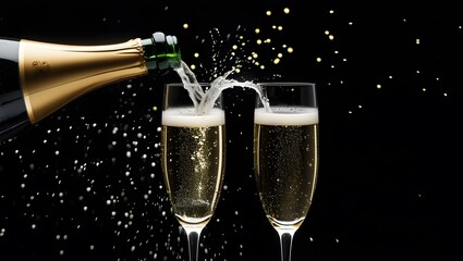 champagne in glass