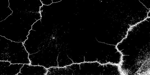 high-resolution grunge texture featuring a distressed black background with visible dust, scratches, and subtle cracked wall effects. The texture should have an aged, worn-out look.