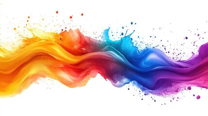 Fototapeta premium A abstract splash of paint background with creative artistic energy